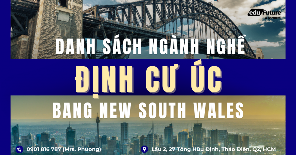 danh saasch ngành nghề định cư úc bang new south wales