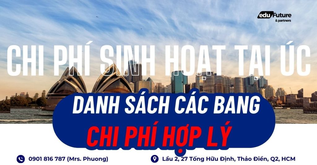 Danh sách các bang có chi phí sinh hoạt tại Úc hợp lý