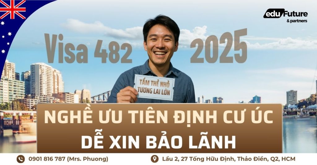 Các nghề ưu tiên định cư Úc dễ xin bảo lãnh visa 482 năm 2025