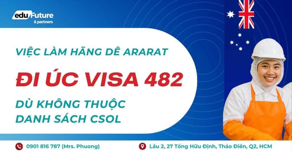 Việc làm hãng dê Ararat: Đi Úc visa 482 dù không thuộc danh sách CSOL