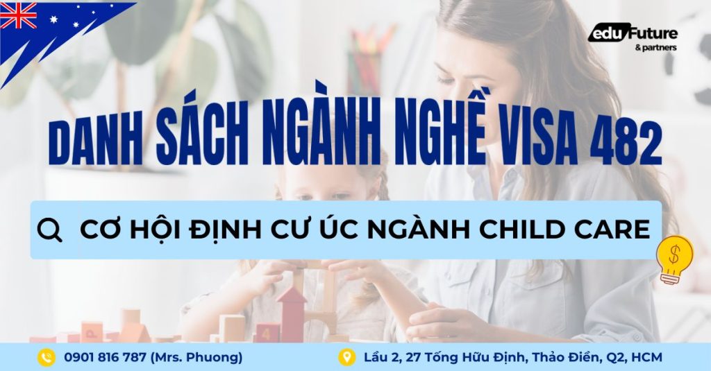 Cơ hội định cư Úc ngành Child Care trong danh sách ngành nghề visa 482