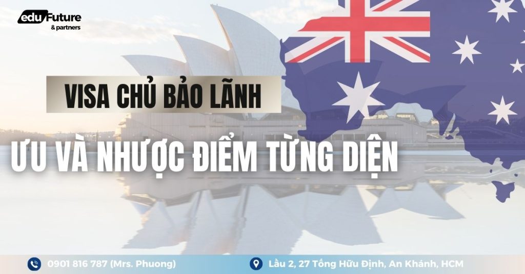 So sánh chi phí và ưu – nhược điểm các loại visa chủ bảo lãnh (407, 482, 186). Chọn lộ trình phù hợp để làm việc và định cư Úc hiệu quả.