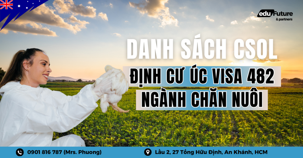 Danh sách CSOL - Định cư Úc diện visa 482 ngành chăn nuôi